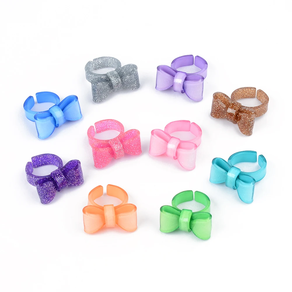 

5 шт./партия, акриловые Открытые Кольца для украшений