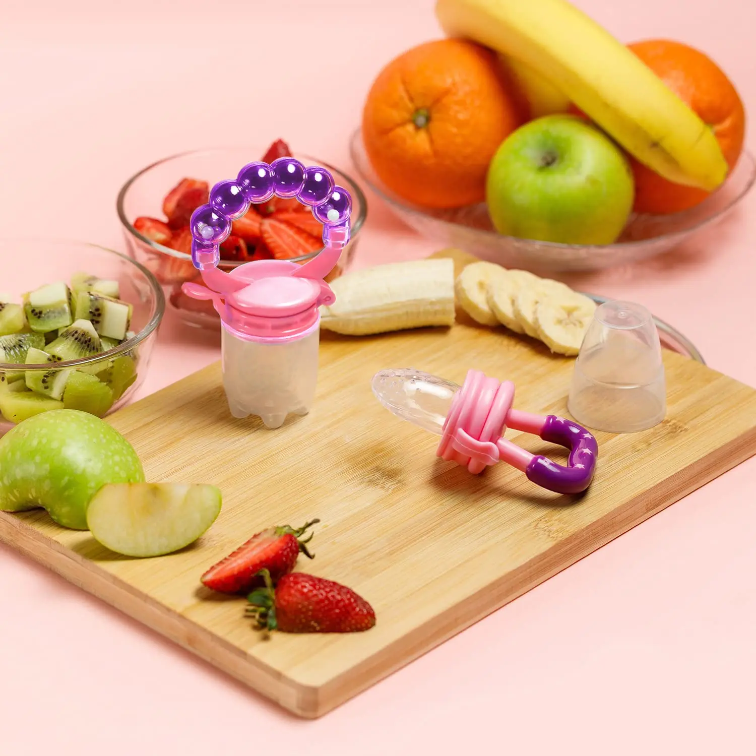 Alimentador De Frutas De Bebê De Silicone, Nibbler De Alimentos Frescos, Chupeta para Alimentação, Atacado