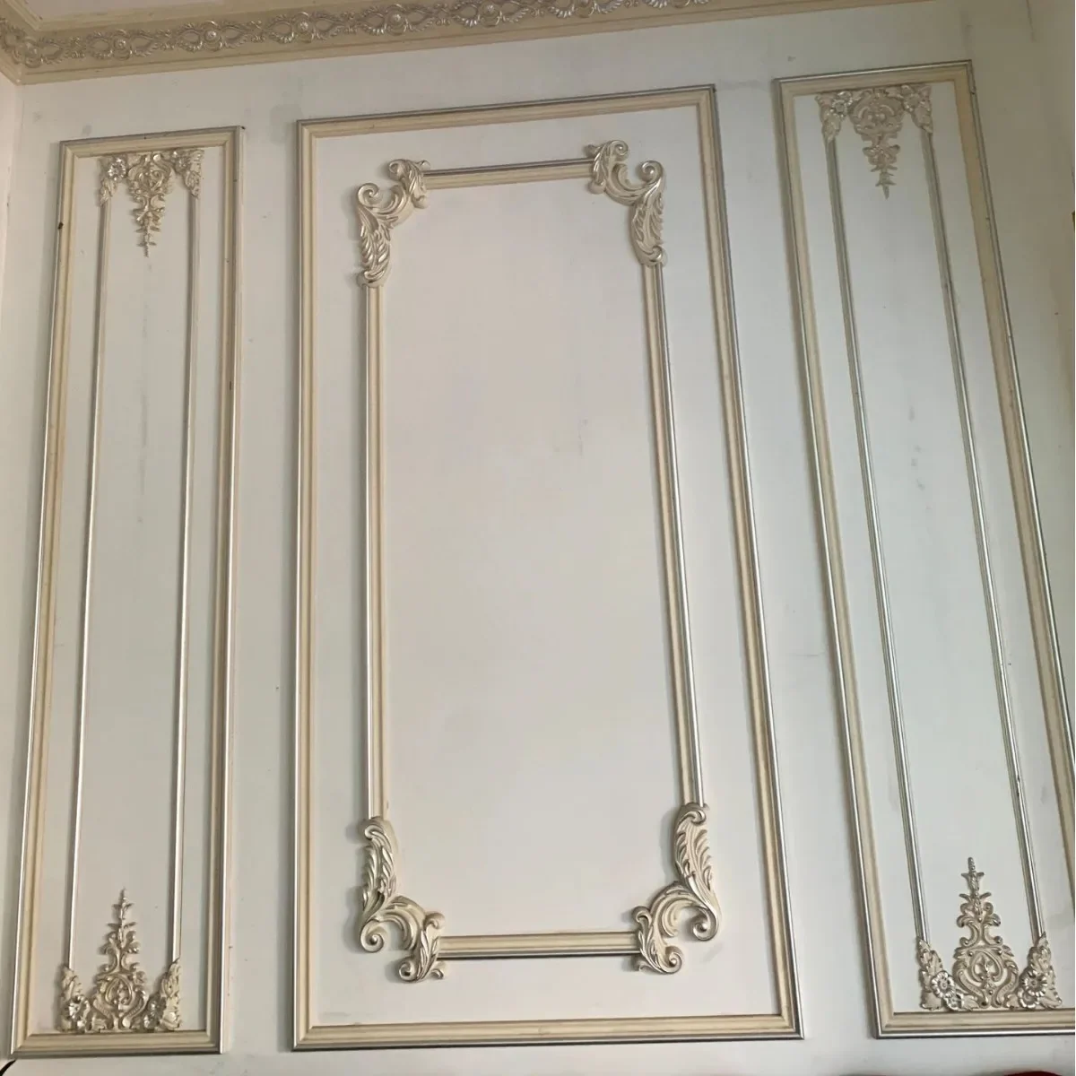 Frame line pu line French imitation gypsum TV living room background wall decoration can be painted