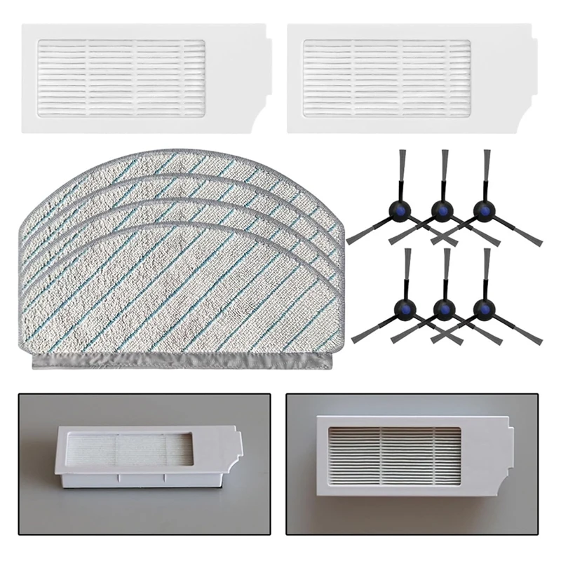 Replacement Parts Kit For ECOVACS DEEBOT N20/N20 PLUS/N20 PRO PLUS Vacuum Cleaners - Side Brushes, HEPA Filters, Wipes image 4