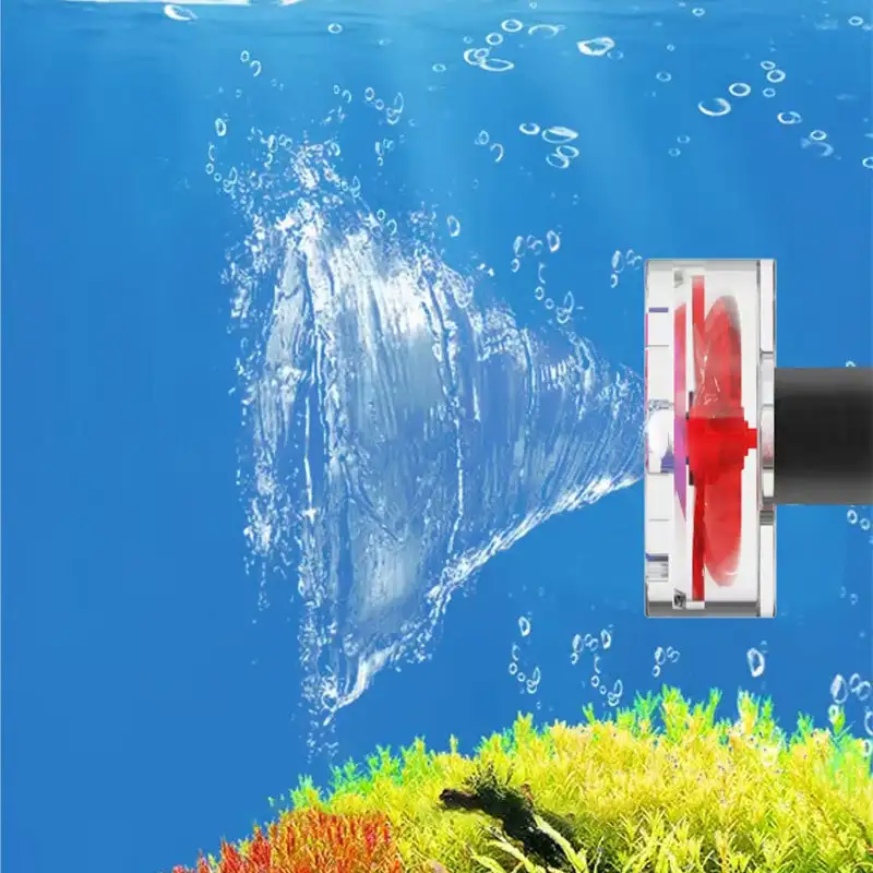 Fish Tank Outlet Clover Accessories  Auto-Rotating 4-Blade Fan Kit for Fish Tank Outlet Aquarium Filter Screen Accessories
