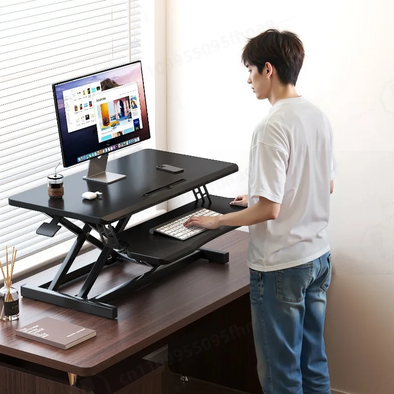 Height Adjustable Standing Desk Converter, Foldable Desktop Riser for Laptop & PC