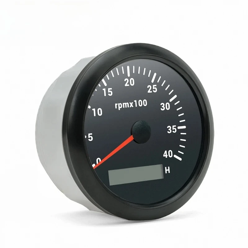 Sensor tacômetro para motor diesel, 85mm, medidor rpm, contador rev, 300orpm, 4000rpm, com luz de fundo digital opcional, 0-32v