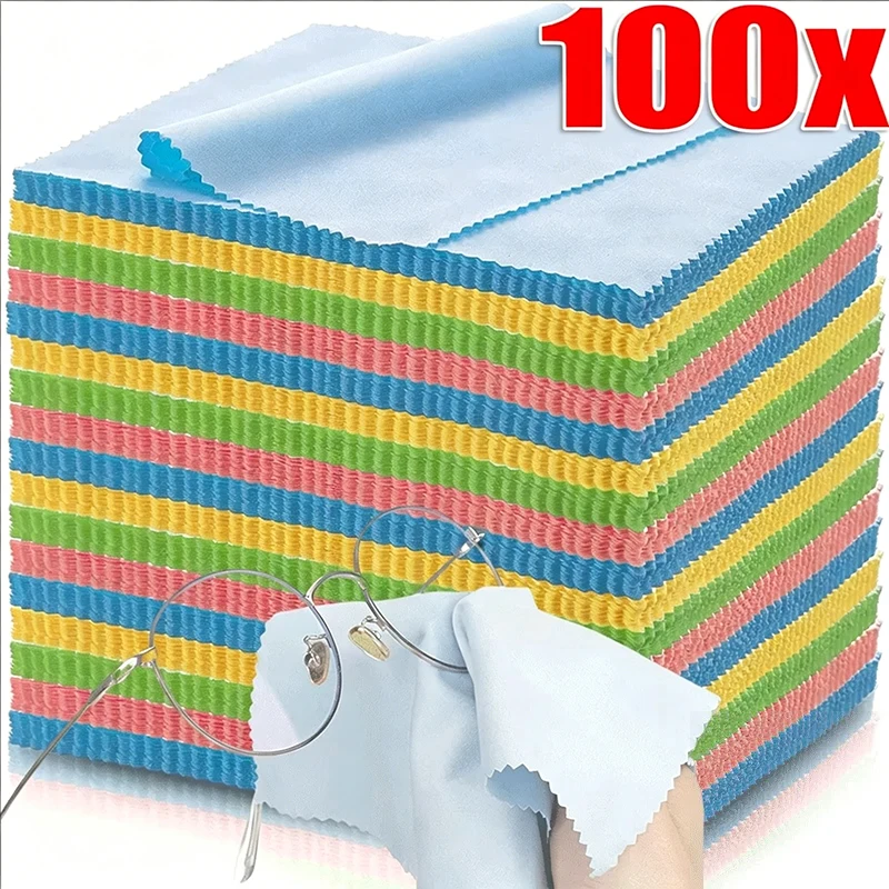 Pano de Limpeza de Microfibra para Óculos de Alta Qualidade, Panos Macios para Lentes de Óculos e Panos de Limpeza para Telas de Celular