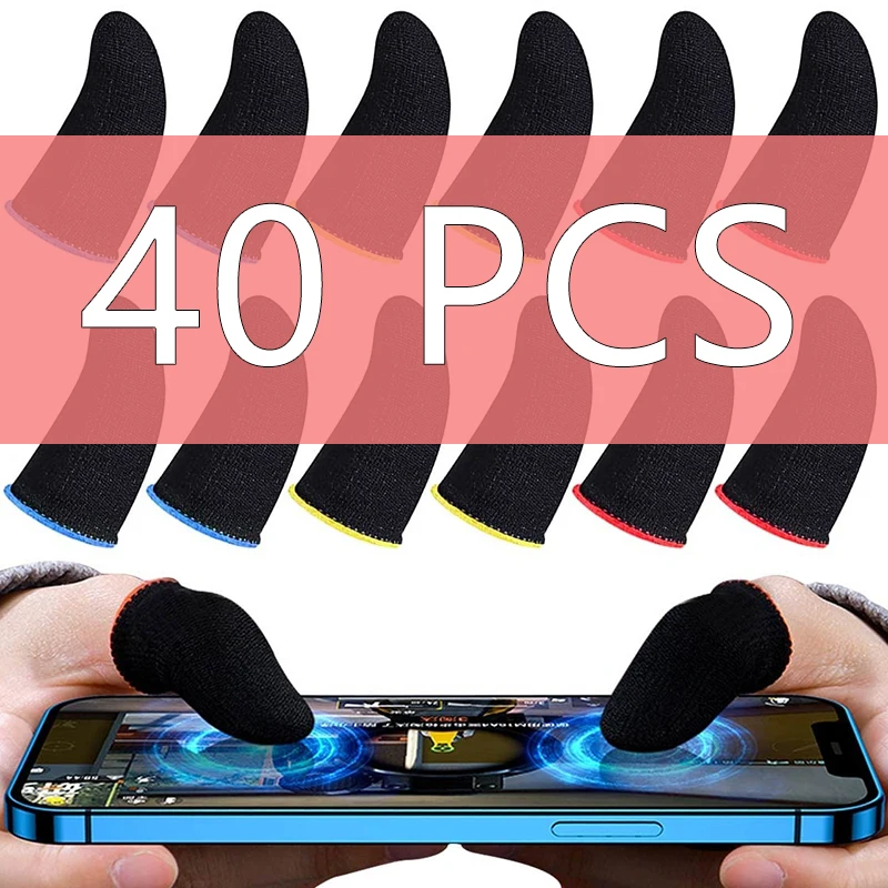 20/40PCS Mobile Phone Finger Cuff Fibroid Mobile Game Touch 