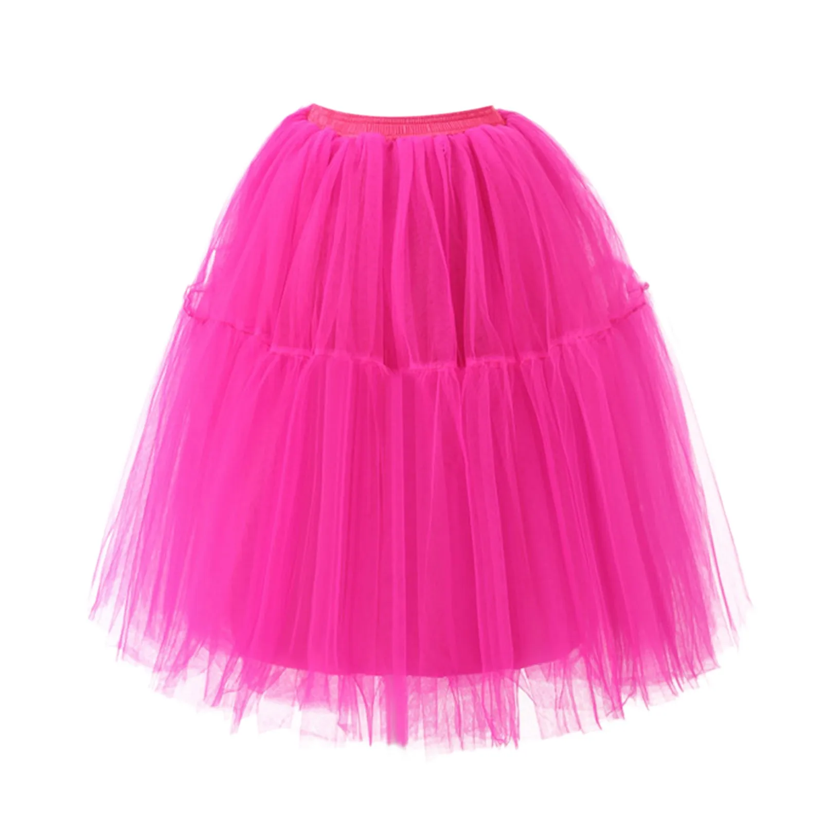 2024 New Tutu Skirts Knee Skirt Petticoat Skirts Rockabilly Tutu Skirt Ballet Dance Women Party Skirt Club Cosplay Tutu Skirt