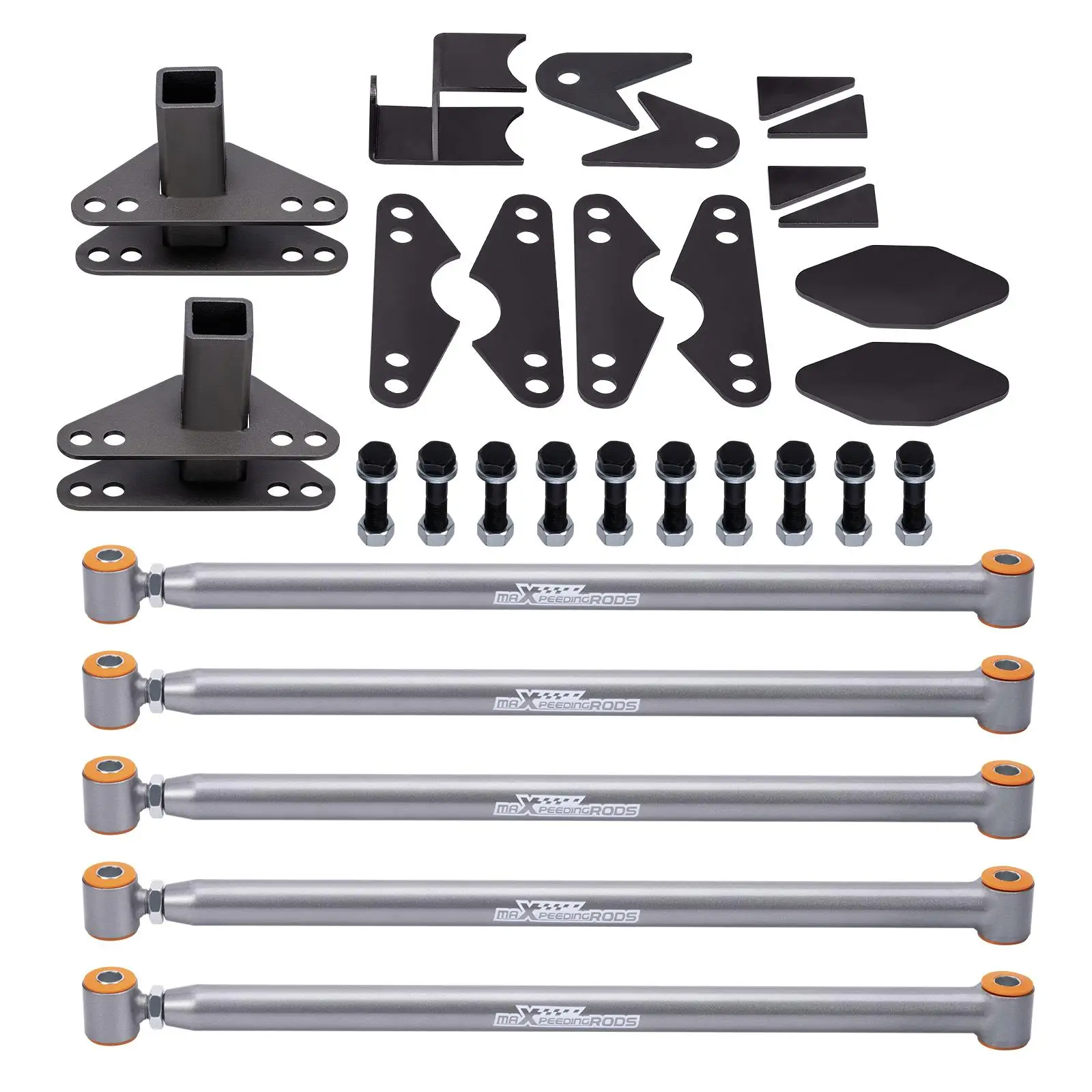 Universal Rear Weld On 4 Link Suspension Lift Kit Heavy Duty 24