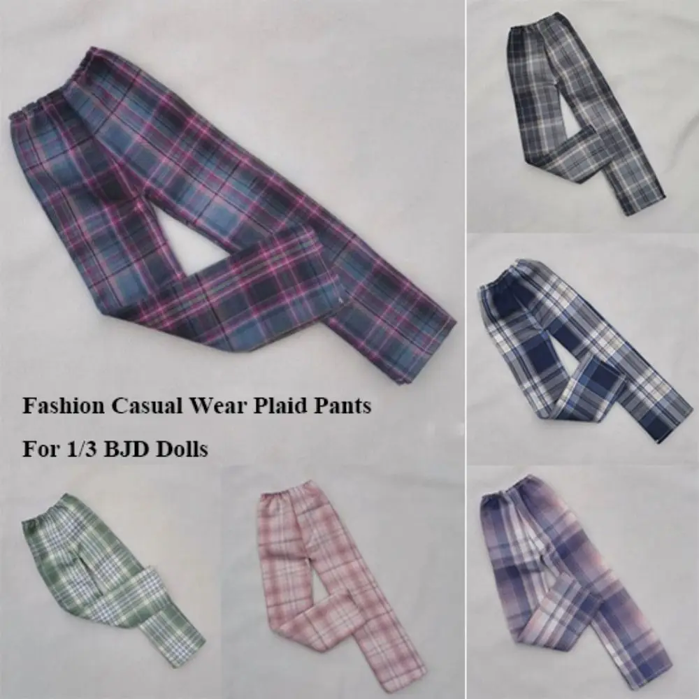

Fashion Doll Plaid Pants Cute Casual Wear Princess Trousers DIY Accessories Mini Doll Clothes Pants for 1/3 BJD 60cm Doll