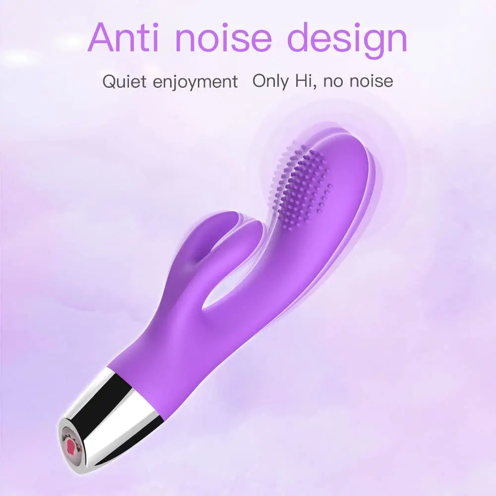 G-spot Vibrator kelinci wanita, Dildo klitoris wanita getaran Mode dapat diisi ulang tahan air Stimulator, mainan dewasa membuat wanita senang