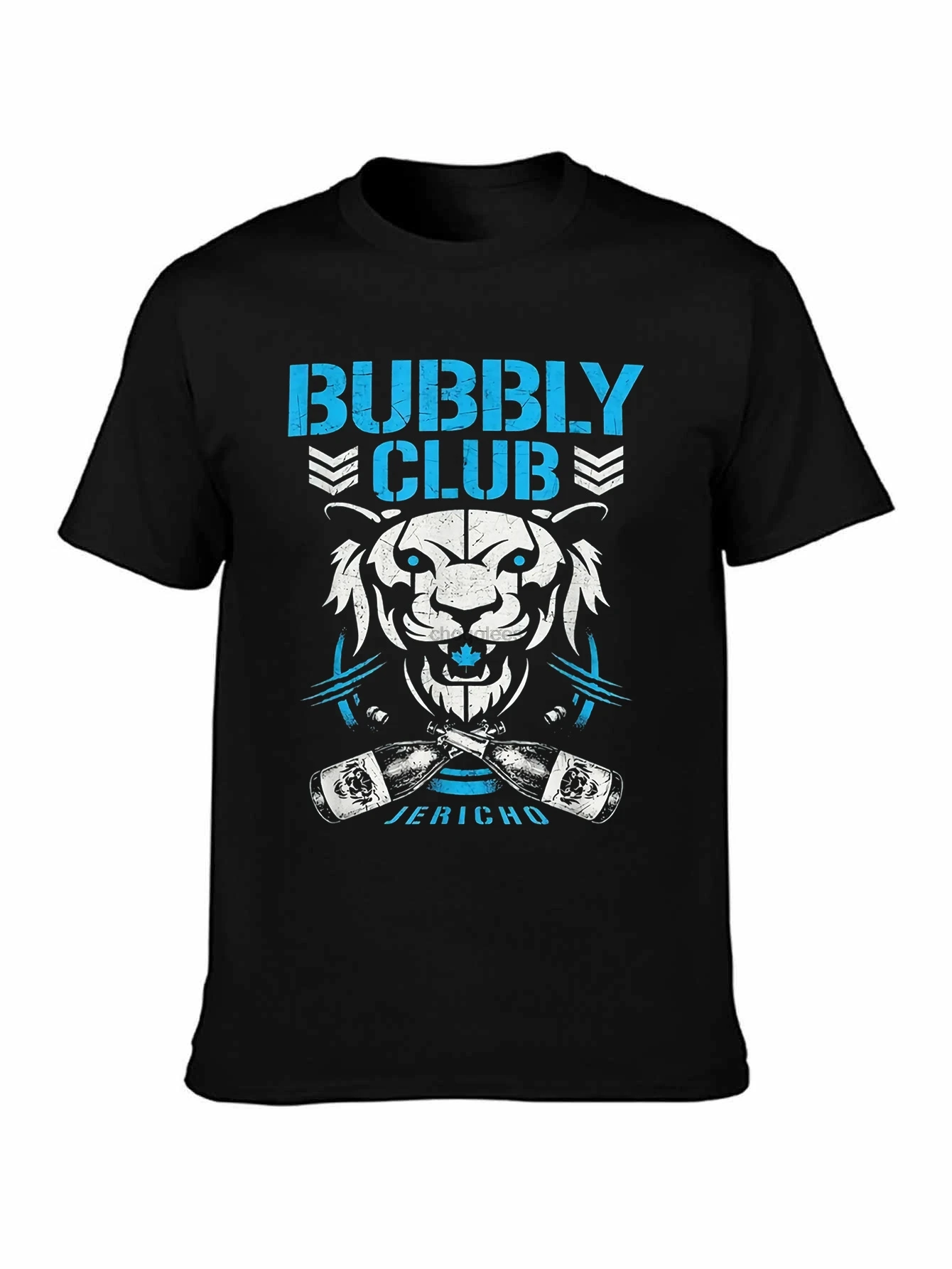 Bubbly Club Chris Aew Njpw جيريكو بت من Bubbly محاكاة ساخرة قميص أسود S-3Xl النماذج الأساسية تي شيرت #1