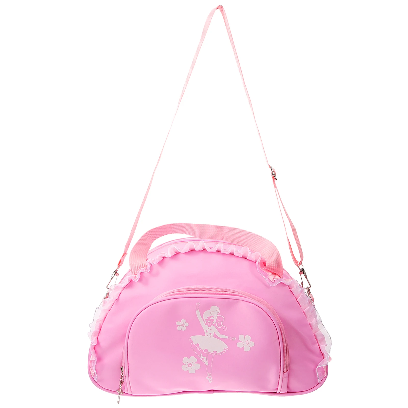 

Dance Bag for Girls Pink 35x11x23cm Waterproof Cloth Independent Shoe Compartment Versatile Crossbody Shoulder Backpack Toddler