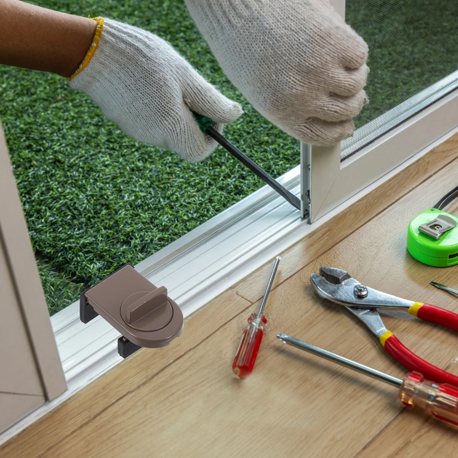 

Adjustable Childproof Lock Security For Kids Sliding Window Safety Locks Home Security Door Reinforcement Lock Easy Installation