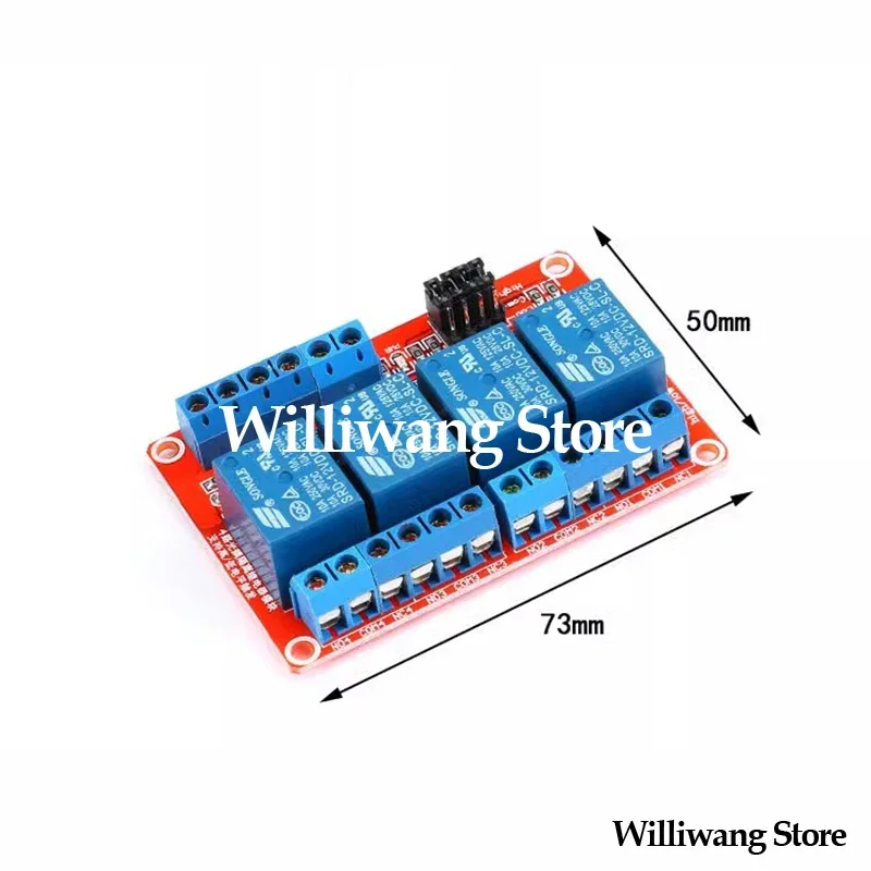 2PCS RELAY MODULE 1/2/4/81Way 5V12V24V Relay Module Optocoupler isolation High Low Level Triggering Electromagnetic Relay