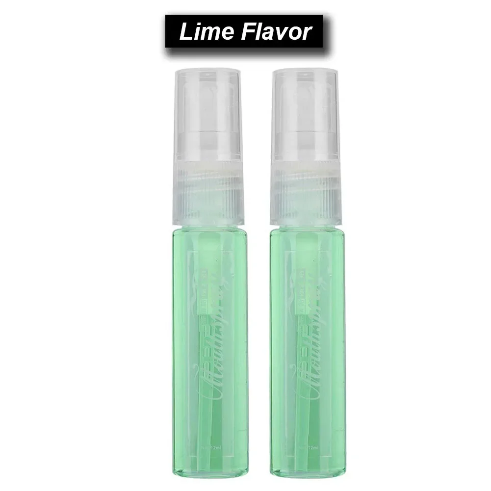 2pcs 12ml tragbares Atemer frischer Munds pray für Erwachsene rauchen Mundgeruch Entfernung Mundhygiene spray Minze Limetten geschmack