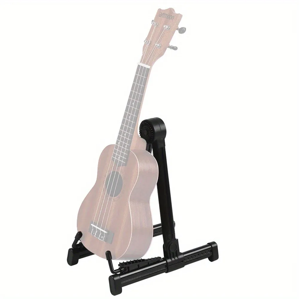 Adjustable Guitar Stand - Folding Free-Standing Holder for Acoustic, Electric, Bass, Guitar, Mandolin, Banjo, Ukulele & Violin