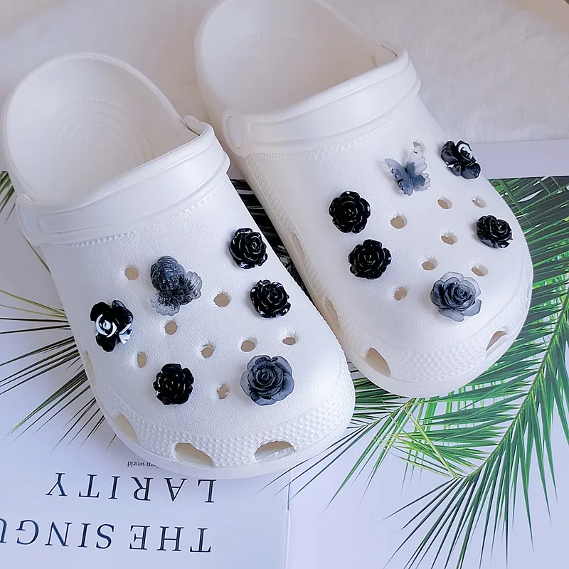 2025 Hole Shoe Charms for DIY Diablo Locke Small Fragrance Series Shoe Flower Detachable Charm Accessories Kids Party Girls Gift