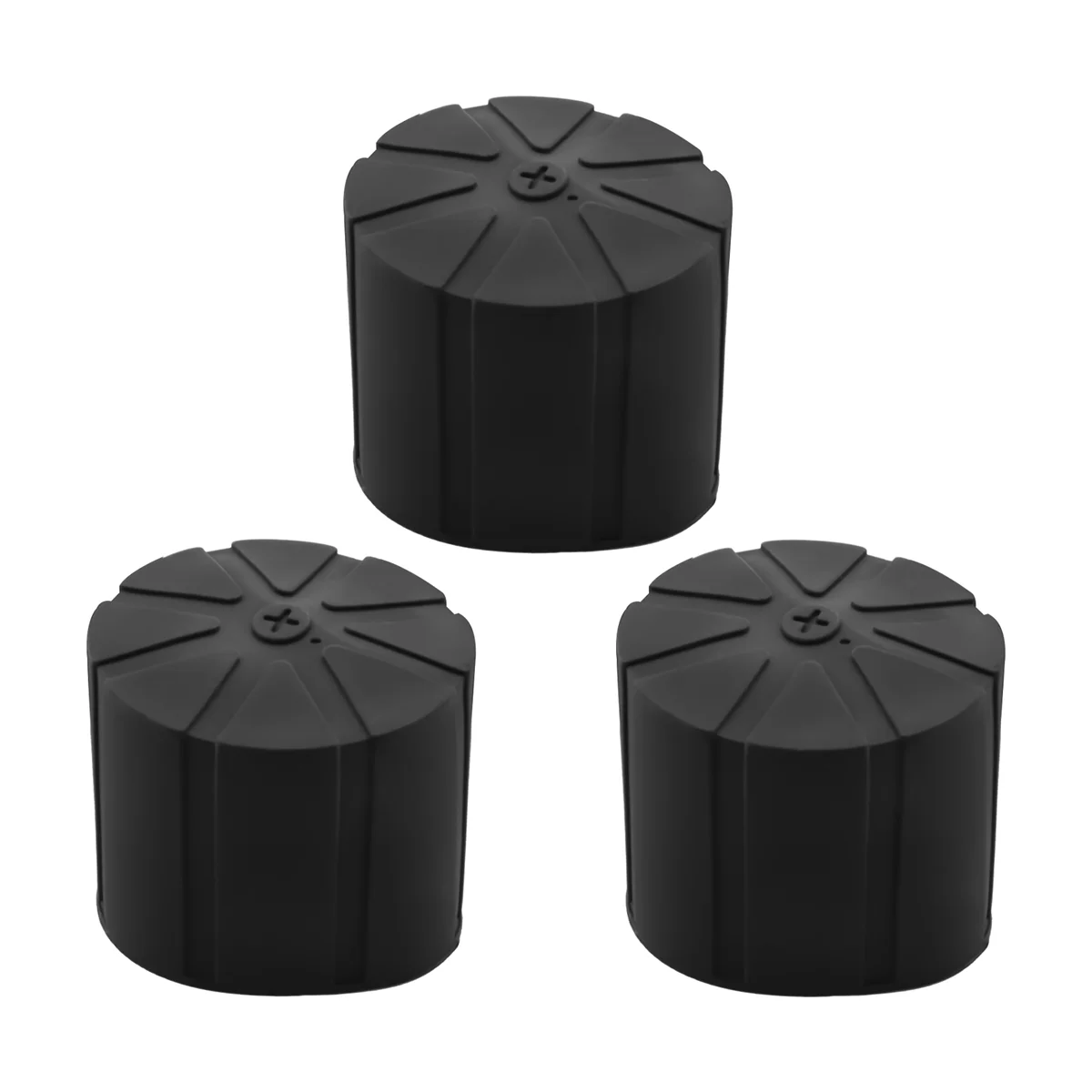 WHQT 3 piezas de tapa de lente universal de silicona impermeable para lentes de cámara DSLR de 65-90 mm