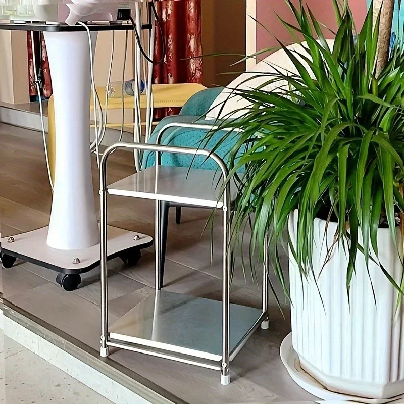 Stainless Steel Coffee Tables Minimalist Side Table Sofa Cabinet Storage Rack Display Shelf Home Organizer Living Room Furniture