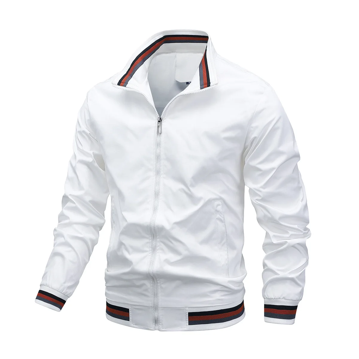 

New Men's Baseball Jacket Lightweight Casual Sports Jacket Windbreaker Street Trend Outdoor Trend Breathable Jacket
