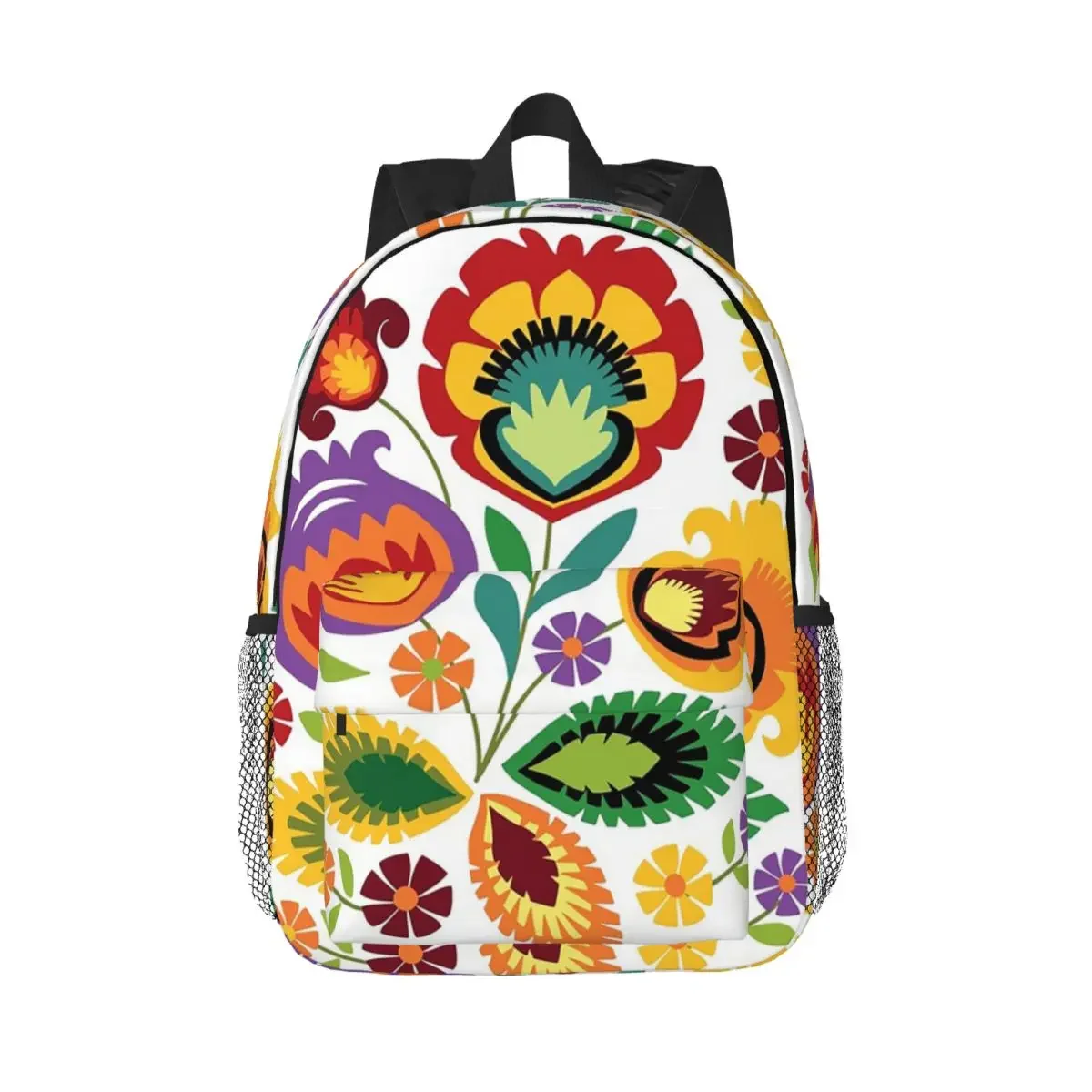 

Polish Folk Flowers Print Poland Floral Backpack Hot Sale Daypack Boys Girls BookBag Shoulder Bags for Men Women Kids School Bag