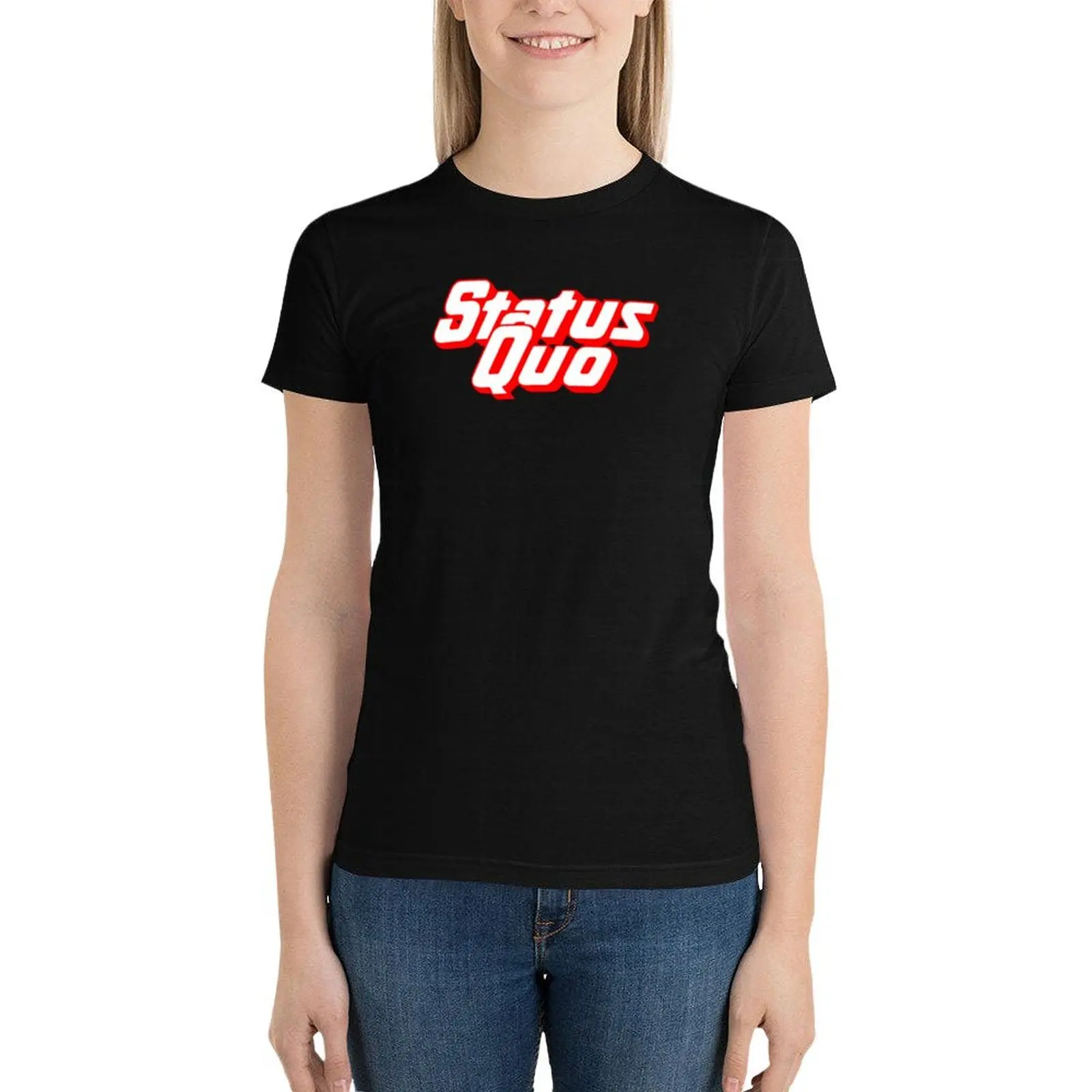 Status Quo T-Shirt Zomerkleding Sportfans Vrouw Kleding