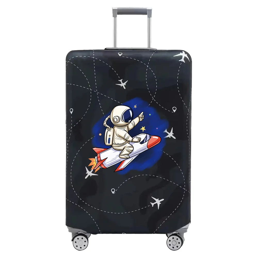 Bagage Hoezen 18-32Inch Beschermer Reisbagage Koffer Beschermhoes Stretch Stof Covers Print Astronaut Serie