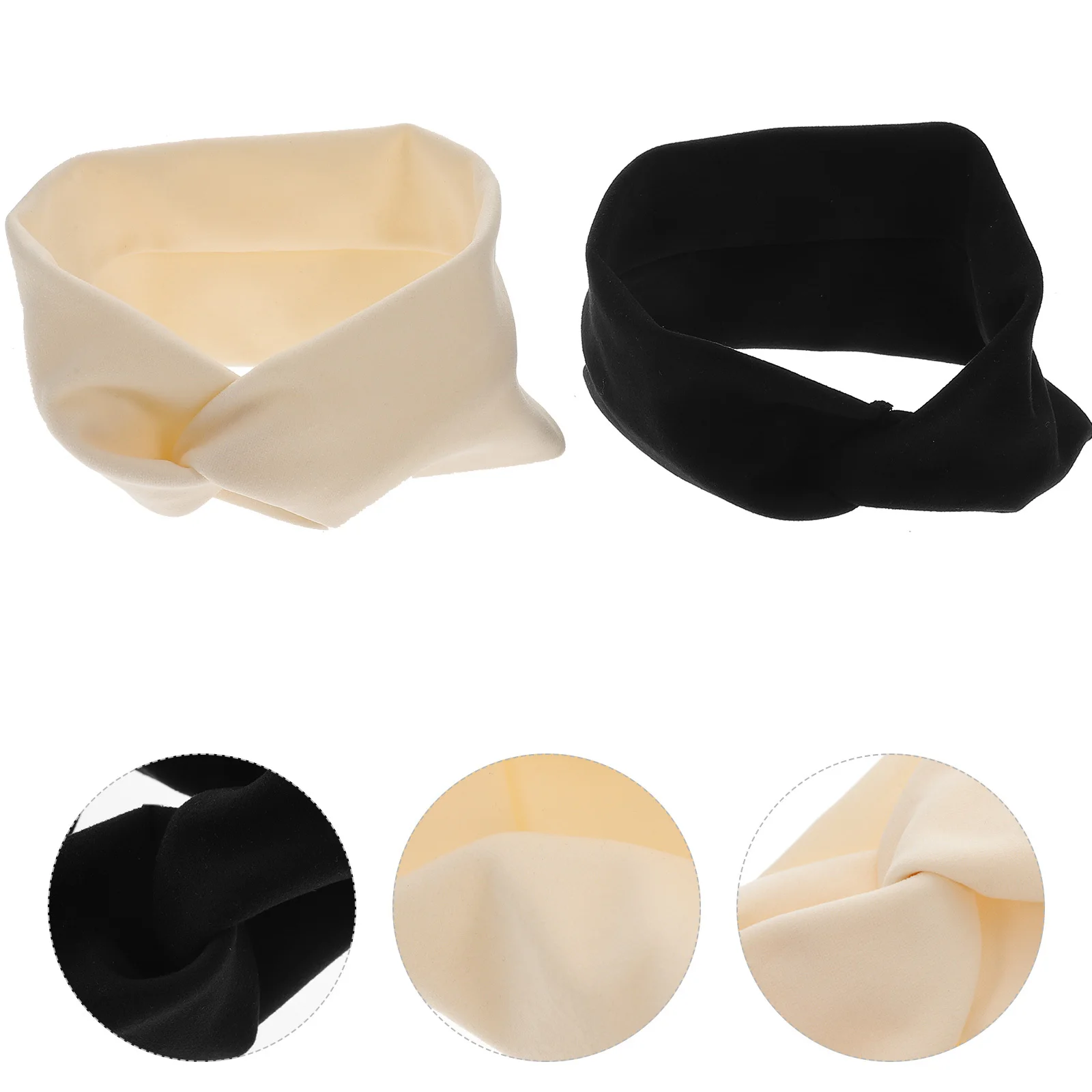 

2 шт. детских повязок на голову для женщин, с узлом, в стиле тюрбана, из мягкой эластичной ткани, для йоги, тренировок, мытья лица, впитывающие пот