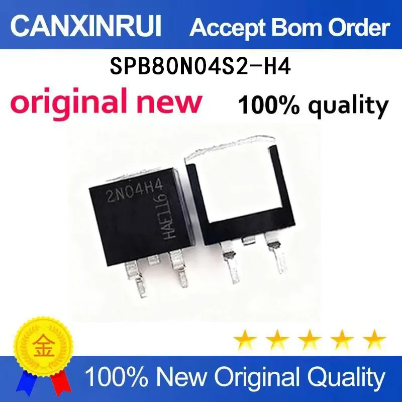 (5-100 Pieces) Brand new original SPB80N04S2-H4 silk screen 2N04H4 TO-263 chip in stock