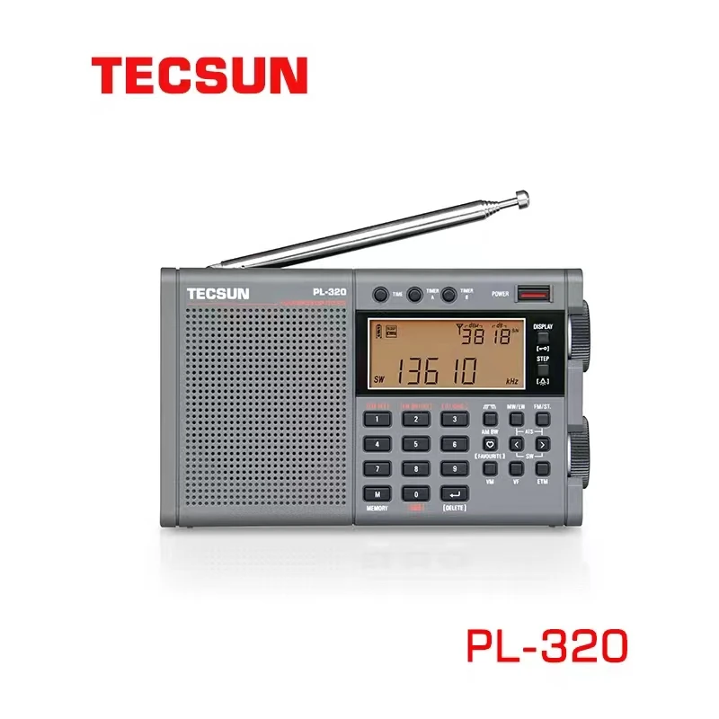 新しい TECSUN PL-320 FM/AM/SW/WM/フルバンドラジオ DSP レシーバー