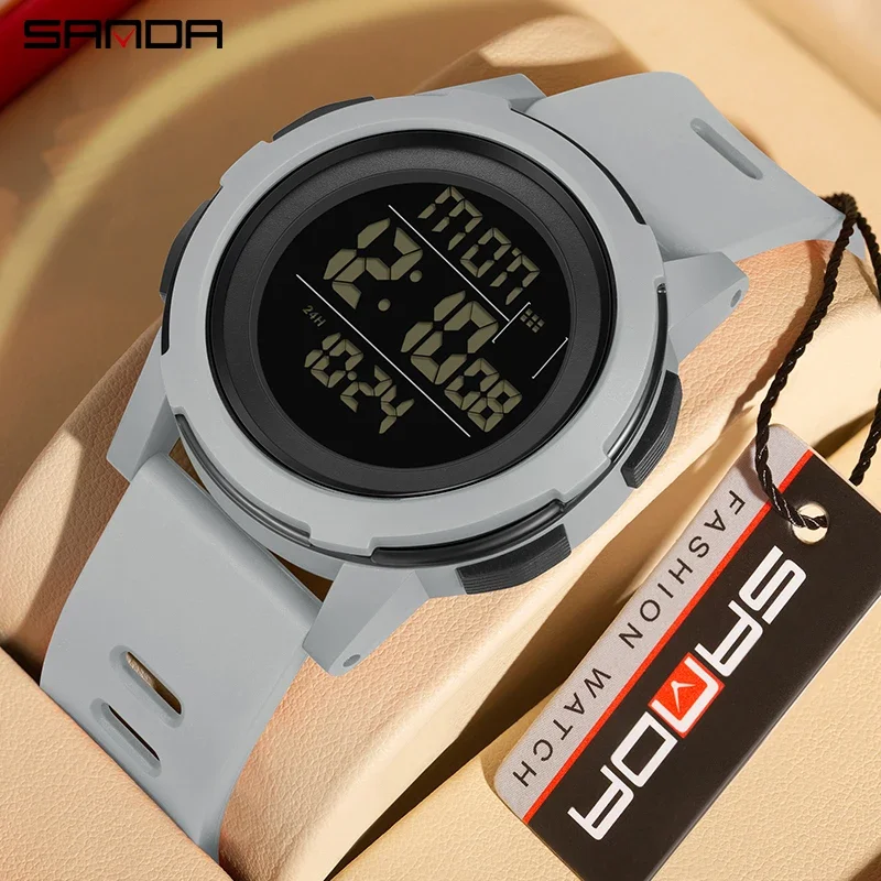 

Sanda New 2188 Single Display Single Chip Outdoor Night Glow Men's and Women's Watch Creative Personality