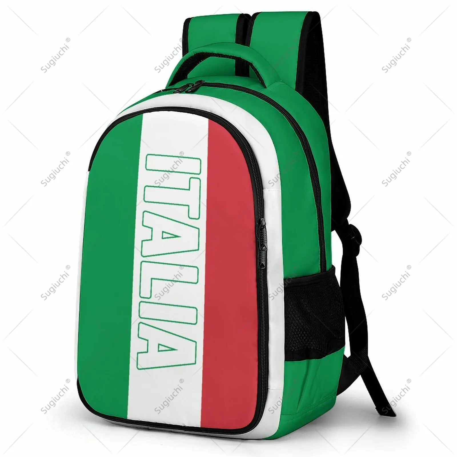 Backpack Italian Italy Flag Student Schoolbag Smart Business Travel Leisure Backpack Laptop Back Pack Office Work Bag