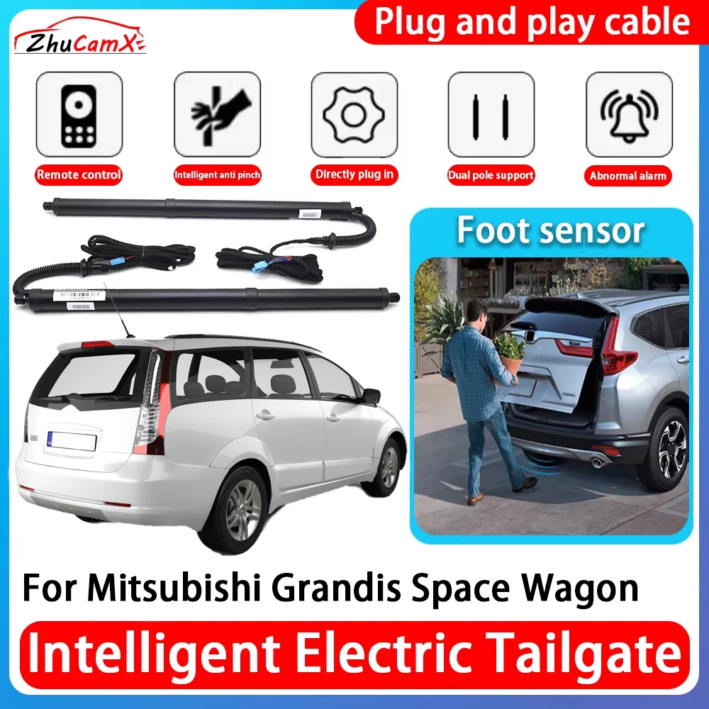 ZhuCamX Car Power Trunk Electric Suction Tailgate Intelligent Tail Gate Lift Strut For Mitsubishi Grandis Space Wagon 2003~2011