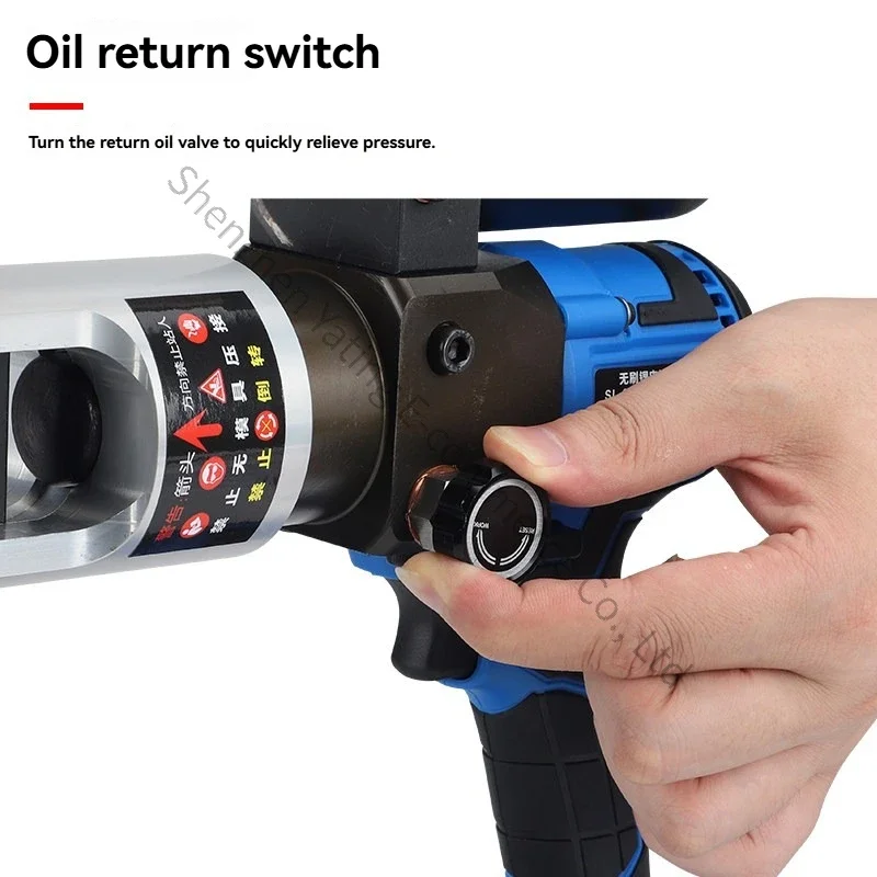 1PC Rechargeable Electro-hydraulic Wire Crimping Pliers Copper Nose SL-240 Terminal for Electrical Purposes Small Crimping Tool