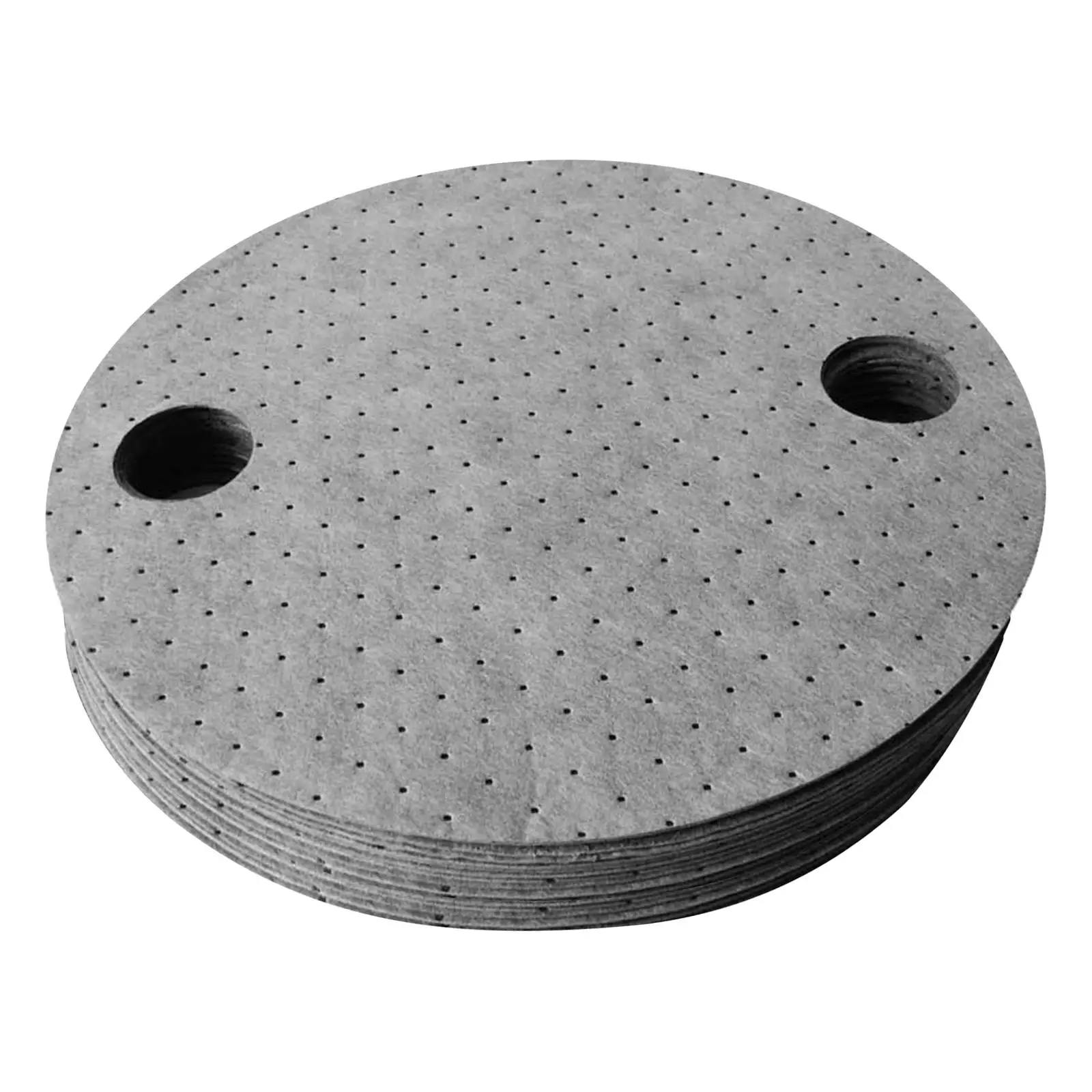 Oil Absorbent Mats PP Cotton Drum Top Pads Industrial Spill Sheets for 55 Gallon Barrel Garage