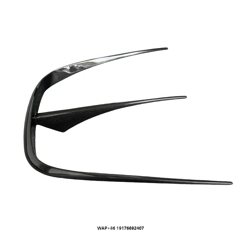 M Style Dry Carbon Fiber Hood Trim Hood Vent for F8 Bodykit