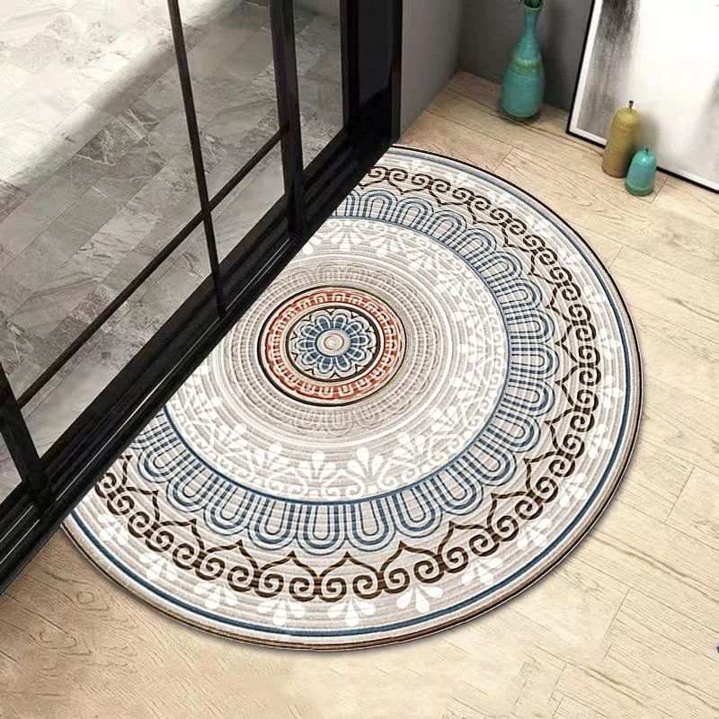 Entrance Carpet Anti-slip Dirt-resistant Wear-resistant Door Rug Semicircular Minimalist Nordic Style Welcome Floor Mat 현관 카펫