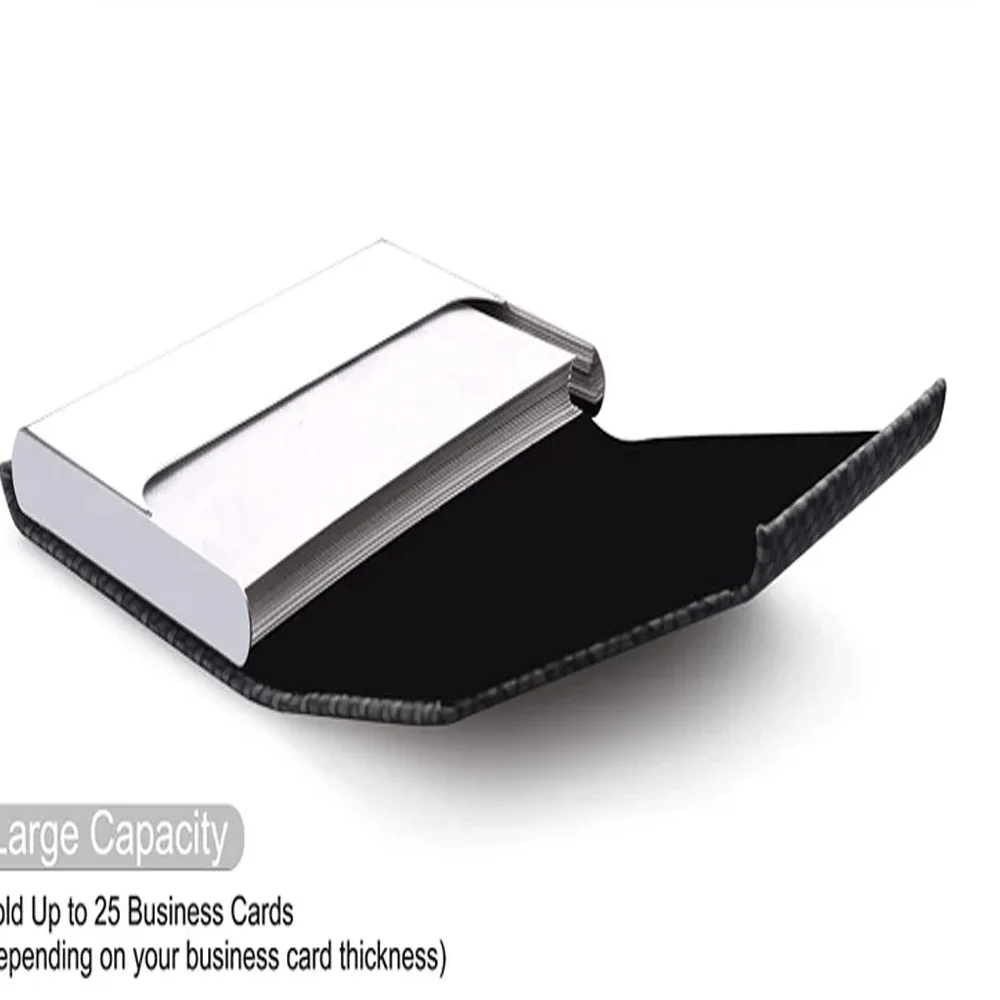 Custom Metal Business Card Holder Personalized Engraved Name Logo Stainless Steel Card Case for Men and Women Office Gift
