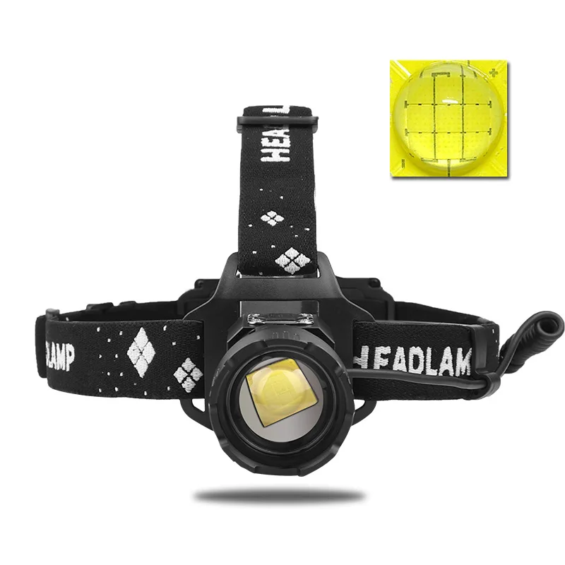 

XHP99 Inductive LED Headlamp - Rechargeable 18650 Battery High Power Zoom Outdoor Camping Light