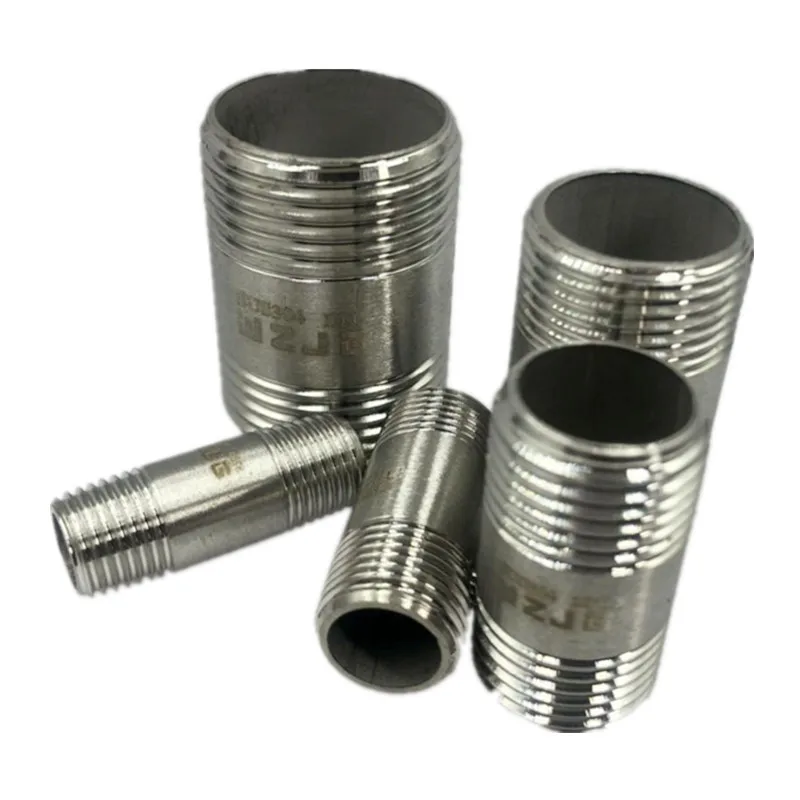 Water connection 1/4" 3/8" 1/2" 3/4" 1" 1-1/4" 1-1/2" Male X Male Threaded Pipe Fittings Stainless Steel SS304