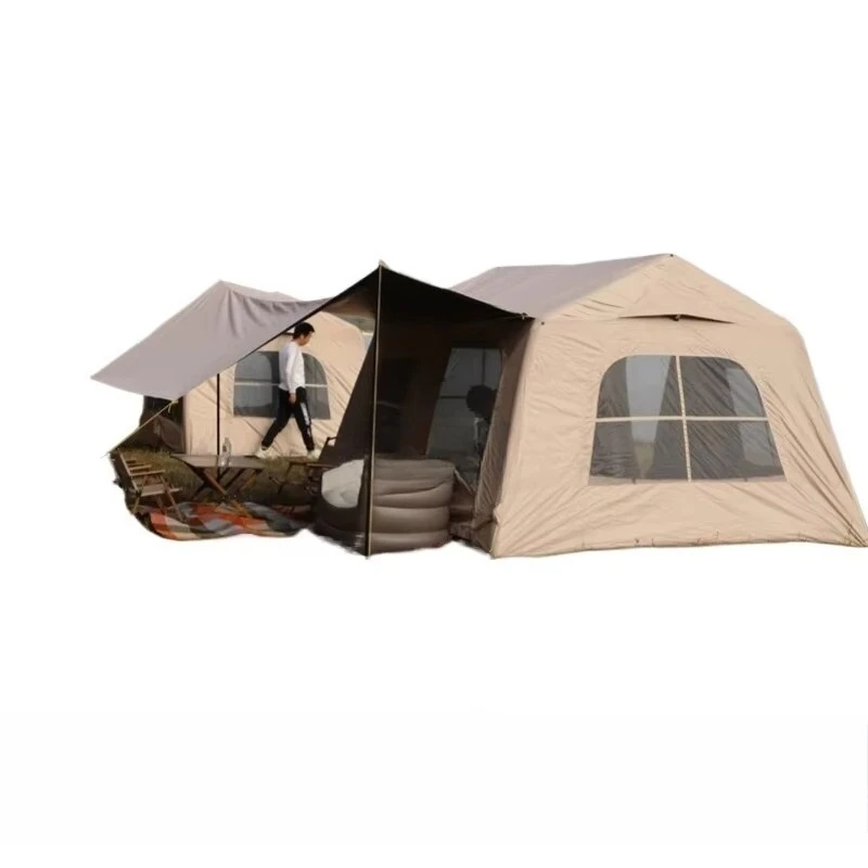 yjq Automatic Inflatable Tent Outdoor Camping Thickened Rain-Proof Camping Overnight Big Sky Tent