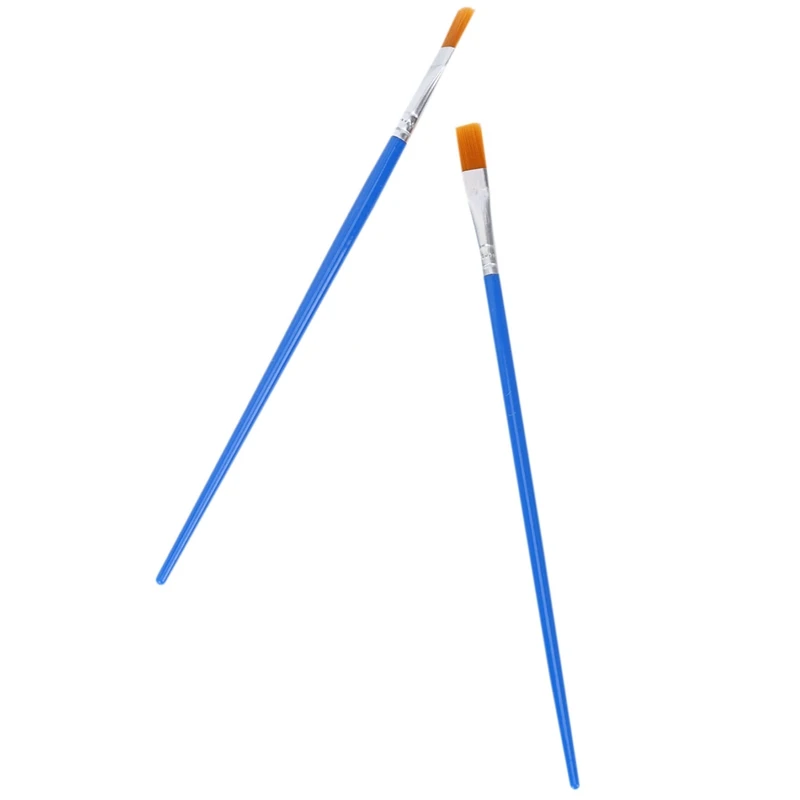 200 Stuks Platte Verfborstels Kleine Borstel Bulk Voor Detail Schilderen Ambachtelijke Aquarel