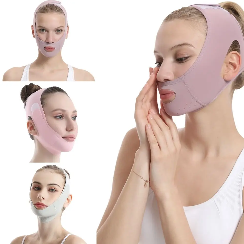 Reusable Jaw Exerciser V-Line Mask V Shaped Face Slimming Lifting Face Slimming Bandage Chin Strap For Woman Sleeping Skin Care