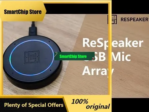 SmCpReSpeaker USB Mic Array V2.0 Plug&Play Far-field Microphone Array , Plug & Play, For Windows 10/8/7, Mac, Linux And Android