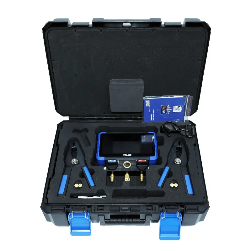 For VRM-2SX touch screen refrigerant meter, digital display dual meter group, Bluetooth smart pressure gauge, air conditioner
