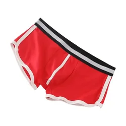 Mens Arrow Shorts Sexy U Convex Pouch Underwear Sports Boxer Aro Pants Cotton Fashion Korean Slip Homme Low Rise Underpants