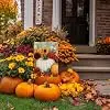 Fall Pumpkin Garden Flag 12x18 Inch Double Sided Thanksgiving Yard Decor jjp