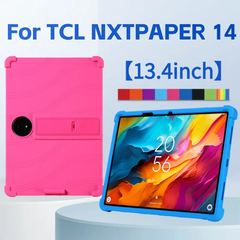 For TCL NXTPAPER 14 14.3 inch Case Shockproof Cover Soft Silicon Stand Protective Shell