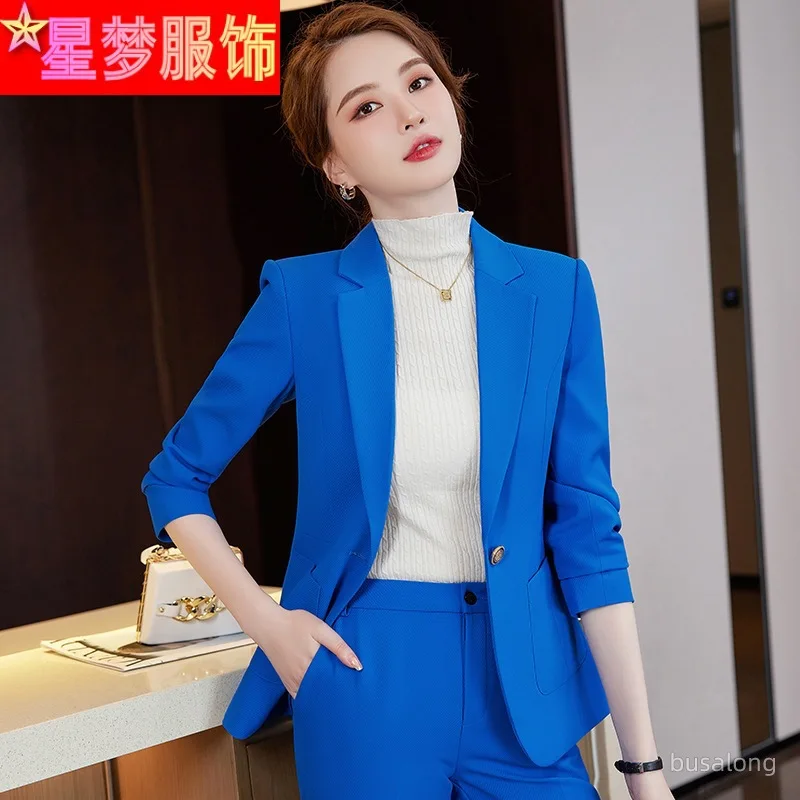 

Fashion Small Suit Women's Suit Autumn 2022 New Elegant High-Grade Fried Street Small Suit Age-Reducing Business Wear