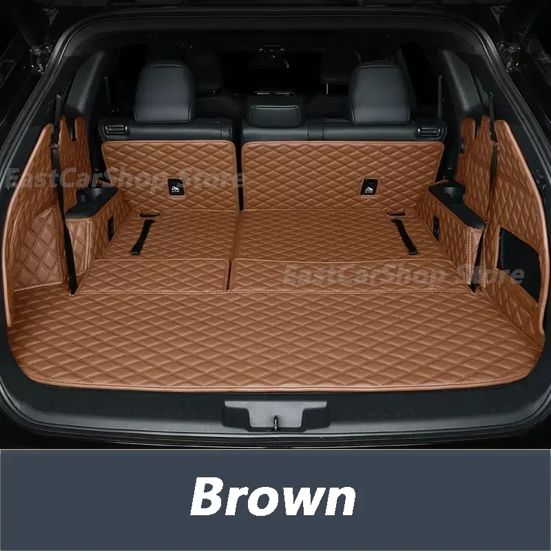 

For Toyota Highlander XU70 Kluger 2021-2023 Car All Surrounded Rear Trunk Mat Cargo Boot Liner Tray Luggage Protective Pad Mat