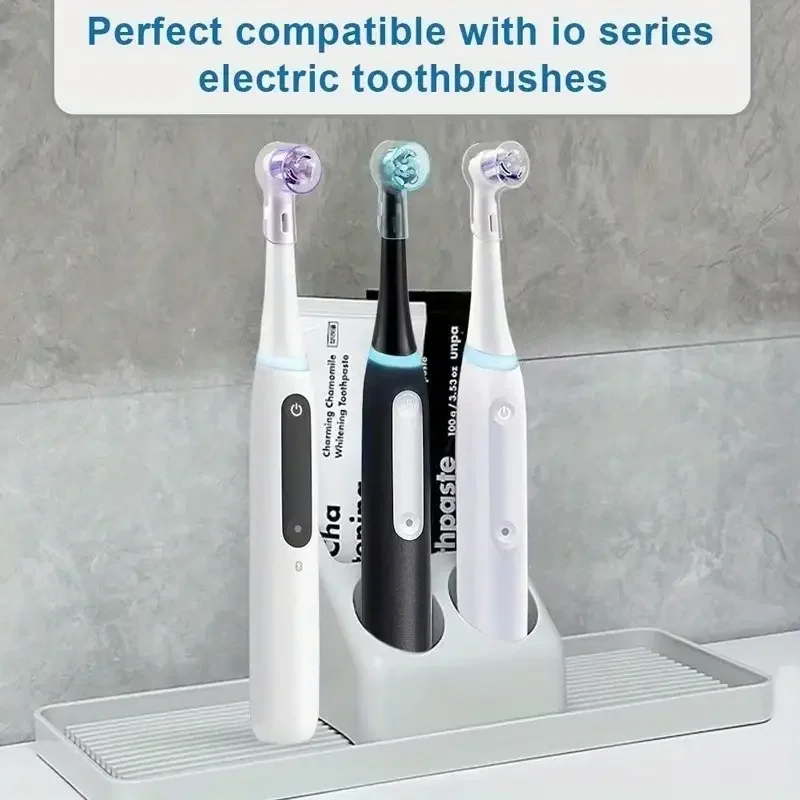 Toothbrush Dustproof Covers Caps Compatible with Braun Oral B Replacement Heads and iO Series Electric Toothbrush Head Protector